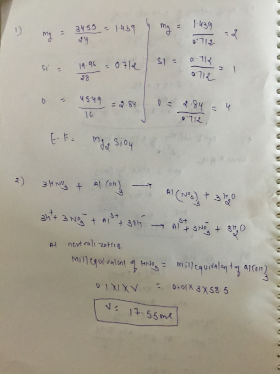 3455 & 1.439 1.439 my - 20551459 y may - 1489-4 oy 0712 0 - 45:49 16 9.84 03.84 - 4 0112 EF ngasion 2) 3MNO + Al(OH) AL(N) +