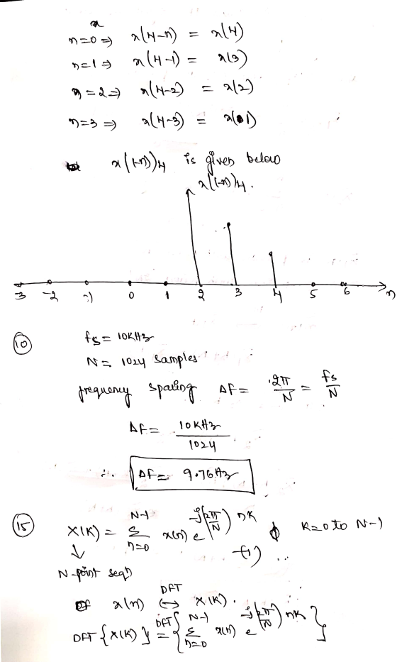 3 1309 aly_n) = aly) nelo al41) = 163) 2=) 1(4-2) = 912) *)=57) a(4-3) = a(lol) to a/m) is given below fs = 10KHz NE 1024 sam