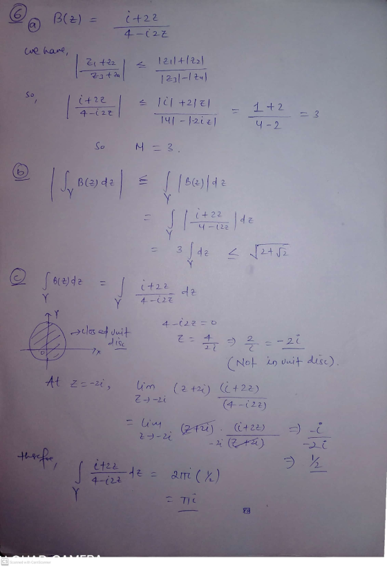 B(z) = a it22 4-c2z Cue have, Zit22 Z3+ za Iz11+1221 1231-1241 so (+22 4-izz s lil +21 El 141-1-21th 1+2 3 4-2 so M = 3. B (2