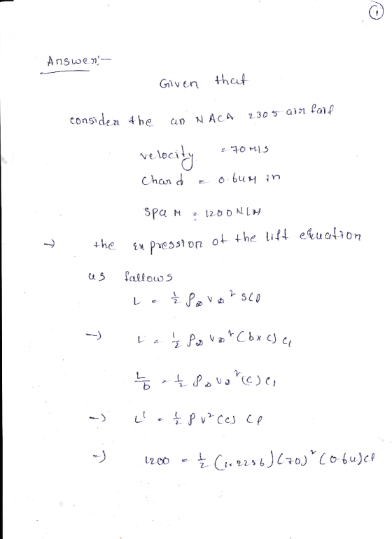 Answe - Given thaat Cons veloci -he x Presson o
