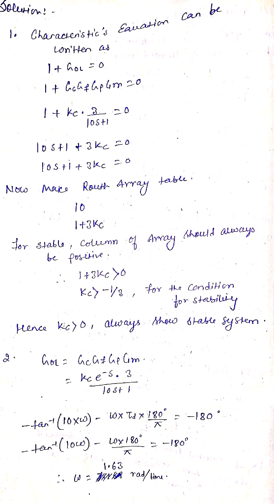Solutions can be Eauation • Characteristics LonHen aus It hon so it Goh flapim so It ke: _3_20 JOSHI TOSH! +36c20 los +1 +