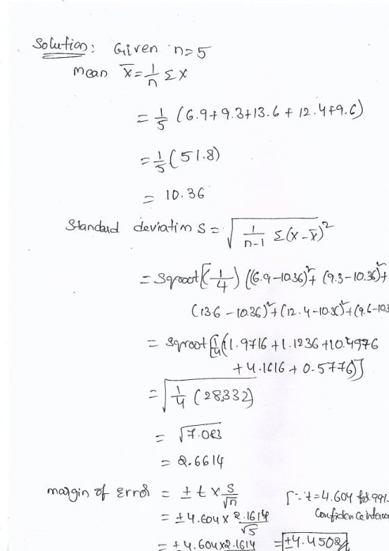 Solution Given n5 ร์ 10, 36 (6.9-103)+ (3-103) C136-102)4n-03 [18332) a, 6614 NS