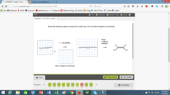 Draw the missing organic compound in each box. Do