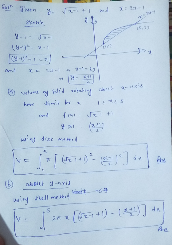 SOT Soln given given dat and x = 27-1 yo x = 29) Sketch 15,3) ( 1) Y-1 - Jan (4-1) 2 - Arl 119-)+1=M) and xn 24-) a xt1=27 @