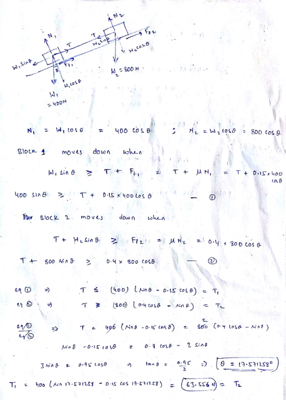 Wisine Witos it wo sing . 800 N . w.coso UDON N, W, 10s0 2 400 Cose Ny z W21058 = 800 COS O Block 1 moves down when . We sino