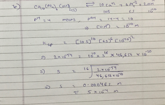 са (Po4 ) (ол) = 10 cott 16 Розон lus as loto pH zu means pon a 14-4 = 10 Con a 100 m. . kop 2 Closlo cose cloto? 2 2x1059 a