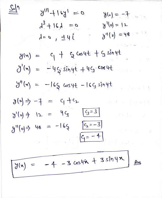 - 4 - 3 cosur t 3 sinya yln) = As +-=57 oh FM). [{-=3 891- = G=3 Esh 21 € (o), t- (0) stb -165 cos 4t - 165 sinyt y (4) yin