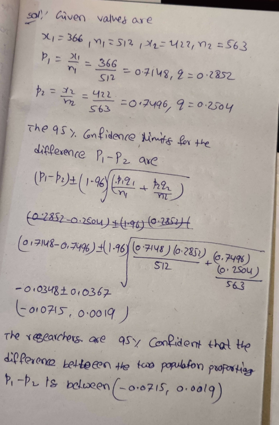 sol, Civen values are x=366 nas13, p= 422, D2 = 563 , all = = 366 S12 = 0.7148, q=0.2852 P2 = 12 = 422 m 563 =0.7496, 9 = 0.2