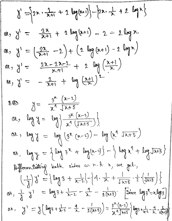 ACCUEIL X +1 Y I yappa stor + 2 baybay-fe of t 2 lapas | org y = 2 ad + 2 lag (8+1) - 2 = 2 loga , y = ( -2) + (2 bag Get