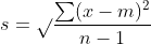 Σα – m)2 TV η -1