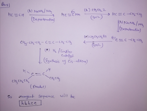 (h) Nanty/ NH hch, I Нc =CH C ena - Нc = c cң - (Deprotonation) |(B) NaNth / With Depootenation) (е) скскус, в) ес-с-с-сно с