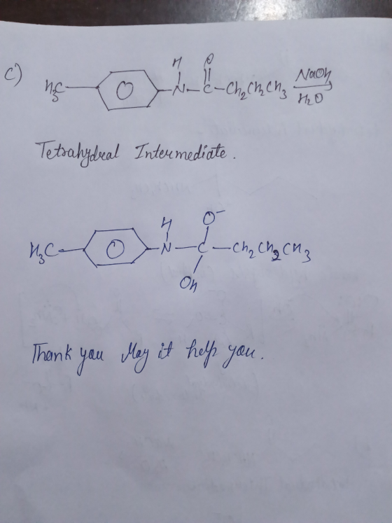 stolome, H, Tetrahydeal Intermediate Thank you May it help you.