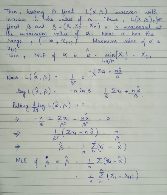 Then keeping to fixed L(&, B) increases with increase in the value of a. Thus, L(0, 3), for fixed ß and X = (X., X.- Xu) a is