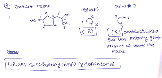 a connect name Point #3 Paint #1 HOT I CH3 anticlockwise But heast priority group present at above the plane Name | CIR, R)-3
