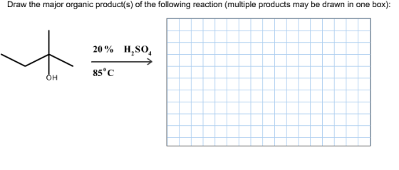 Draw the major organic product(s) of the following