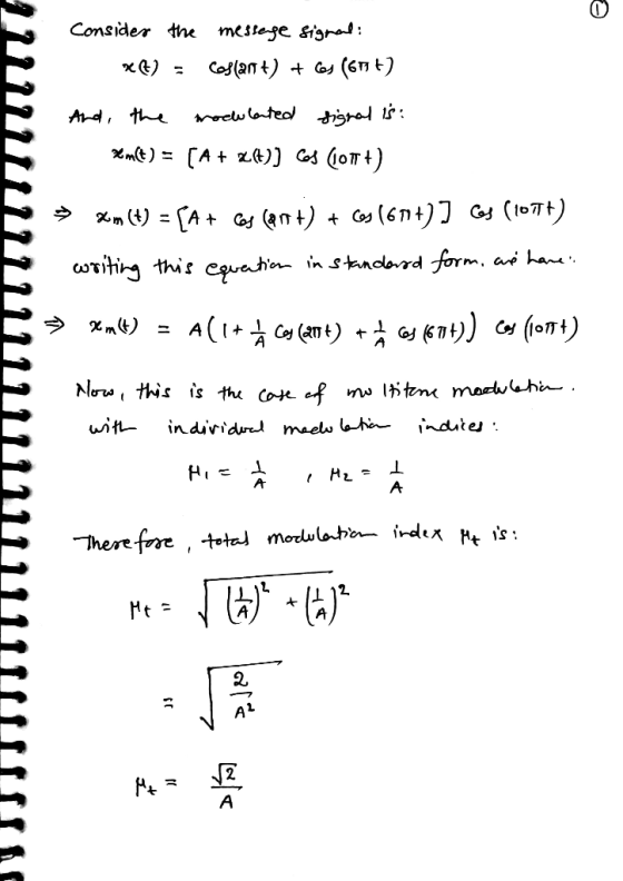 Consider the meste^e sigral 2