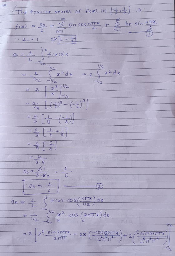 e fourier series of fex)i 1S 2- /2 2. 2. 一2. 2 8 8 2. 2 T2フ 十2