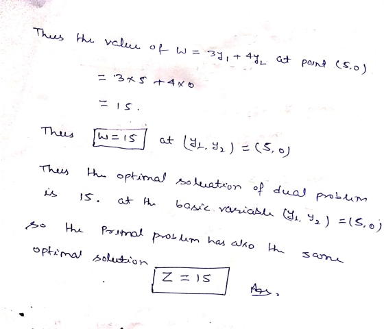 Theis the value of w = 34, + 4y at point (5.0). =3*5 +4xo Eis. This [w=is at (I1, I₂ ) = (5.0) Theis is the optimal 15. at th