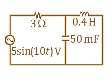 0.4 H 32 50 m 5sin(10t) V