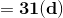 =\mathbf{31(d)}