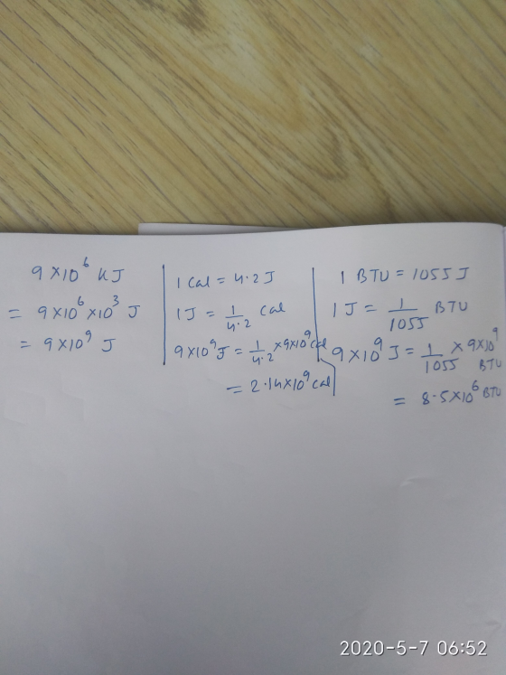 Чxib“ и са и 21 11 т = 10s = 9x10° x103 J 15 = 12 cal IJ = 1 OSS BTU 4x10” охо 3 15но е 4х в т яло 2 juxio 4 -5 хоб вто 202