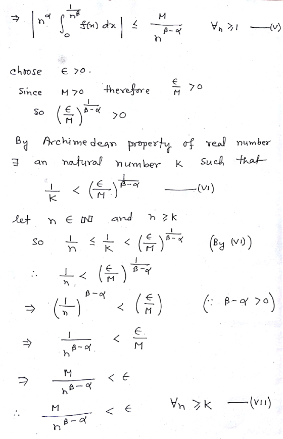Since M70 therereM dean prvperty of real number yal humber K Such tha 子an n os Bu (Vi) (V11