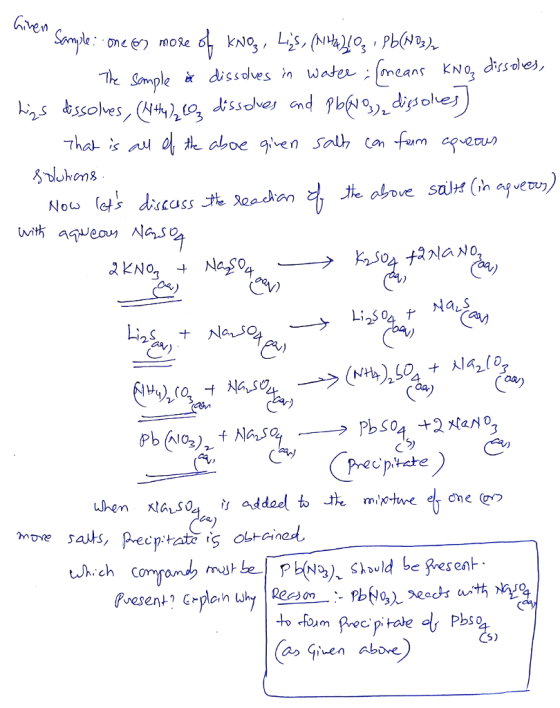 ven 1kCmple ư dissolves ,n water means Kno, desolez, NaLS 2s, 5) Given Abone