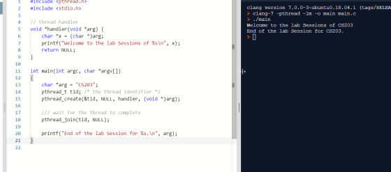 #include <pthread.h> #include <stdio.h> clang version 7.0.0-3-ubuntu0.18.04.1 (tags/RELEA ? clang-7-pthread -lm -o main main.