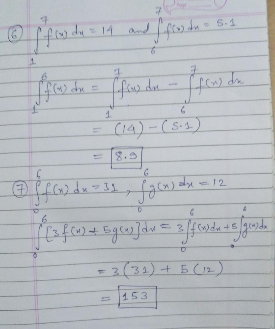 = 14 and ( f(x) du - S. 1 fres du = fondu - fyesi @off col du 31 , fgens de = 12 ffm) e segajdy a joyda teljesen = 3(31) + 5