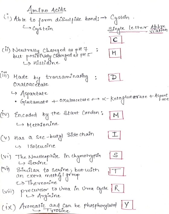(i) Able to fo Amino Acids Able to form disulfide bond: -y Cystein. • Cystein Single letter Abbre Wation Tc (ii) Neutrally ch