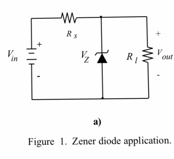 in out a) Figure 1. Zener diode application.