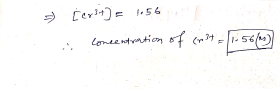 L Cr3+) = 1.56 Concentration, of (20 37 1.56/m