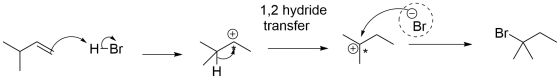 1,2 hydride transfer Br; + Br неве * H