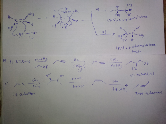 BY 14 CA BY; Hy Hua (RIS)-23-dibomo ba tane H H It f H cb . C.Ct2 1BY (P,S)-2.3-dibromo bu tane Mesa Nan H H-eEc Patsos BY HO