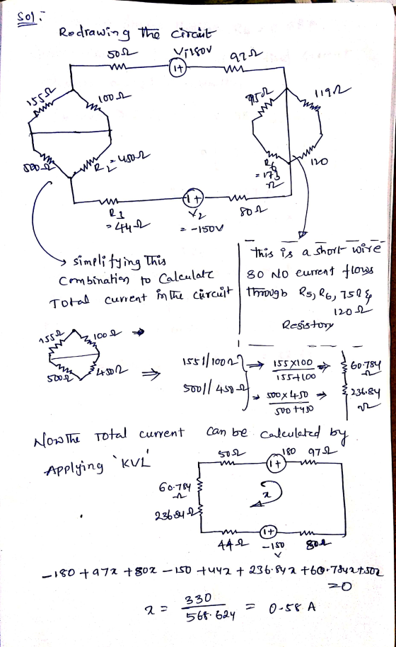 Son Redrawing the circut Vilson sor w are It w 100 1192 9502 wa 15502 MW my usor (ию of ww RE 172 on w R1 A+ ye 2-50V 802 .44