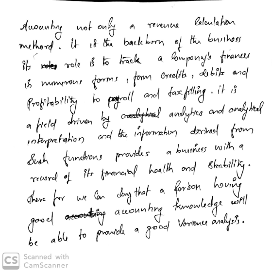 Accounting not only a revenue Calculation methard it is the backborn of the business its notes role is to track a companys f