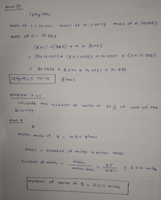 pool . (& Hg NO2 mass of c= 12.0107 mass of H:1-0079 mass of N. 14.0067 mass of 0 = 15-999 (8x0) +(9XH) + N + (2x0) = (8x 12.