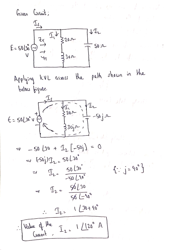 Given Circuit; 3200 L E-50428 © → Sour ì 2ur Applying kul across the path shown in the below figure. S Photoshop kor 1-soje t