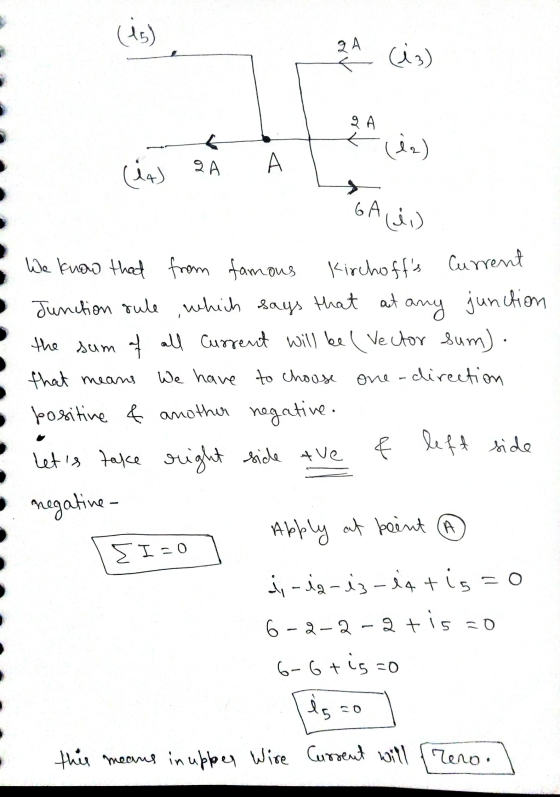 ort (3) A لون) | 9A ( في 6A We know that from famous Kirchoffs Current Junction rule which says that at any junction the sum