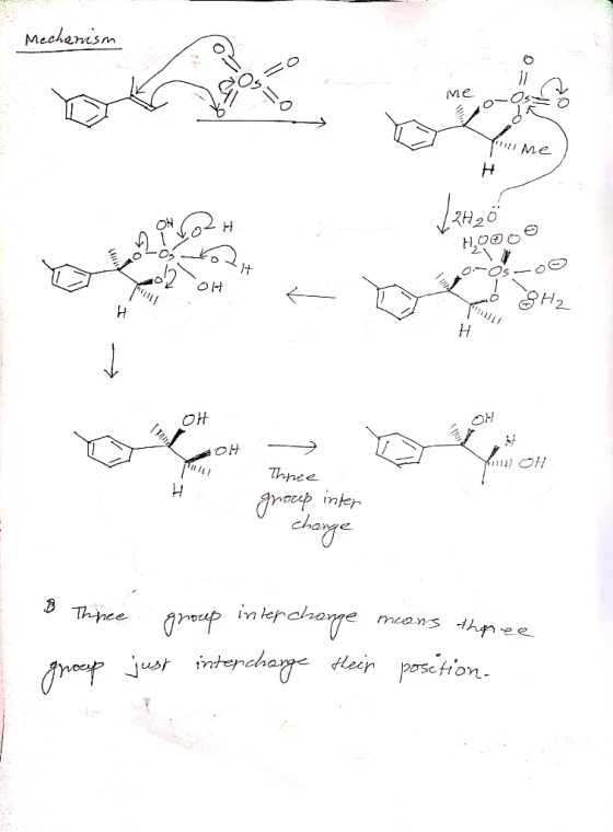 Mechanism ме OH GH2 И H OH OH Thnee gra inter cheryge in Thnee mcons thp ee fraajustenhe rpson