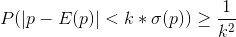 P(p - EP)<k * o(p)) >