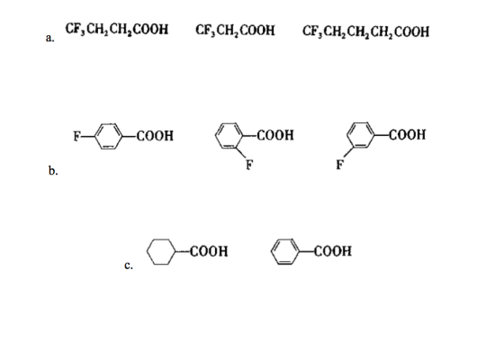 CF,CH,CH,COOH CF,CH,COOH CF,CH, CH,CH,COOH a. F COOH -COOH COOH F F b. -COOH -COOH c.