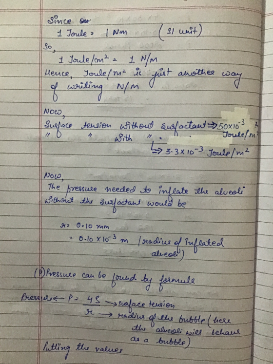 Since out a 1 1 Joule 1 Nm nol s1 unit) So ou 1 Soule/m² - 1 N/m Hence, Soule/me is just anothee way of writing N/ m s NOCO S