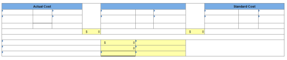 Actual Cost Standard Cost S 0 0