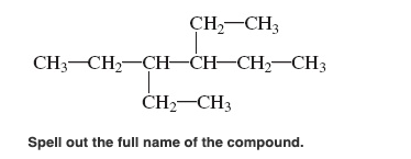 CH2-CH CH3-CH2-CH=CH-CH2-CH3 CH2 CH3 Spell out the full name of the compound.