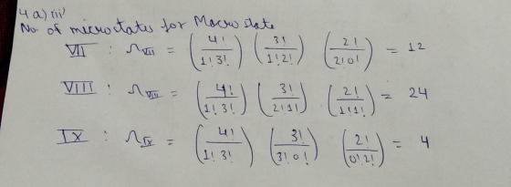 4 a) rii No. of meowstate for Moow state 21 12 1131 2lol so = ( 13 ) ( 112 ) (-21) = 12 VIIS ME G .) - 24 x 15 = 6 ) ) 4 01
