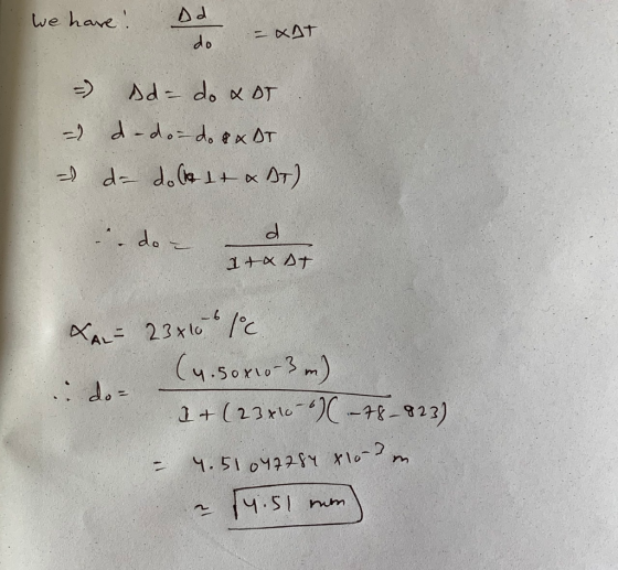 we have xAT do Ad- do DT d-dod, ex OT d dole T AT) -. do 1+ AT AAL= 23xloc (u.sor3m) . do 123 -48-922) 1.51 0422Xlo- m 4.S1