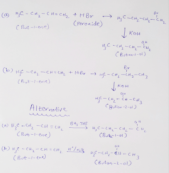 (а нус - си, - сня сну + HBr — н, с-си, -н, с. (Peroxide) C But – (-ene) РЈ кои нус - си, – с— С, (But an t-ol) (ъ) нс - си,