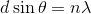 d\sin \theta =n\lambda