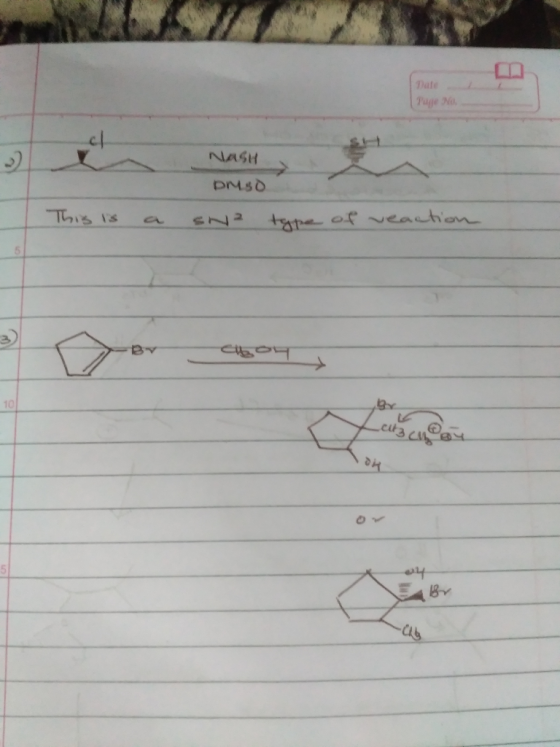 Page No NasH priso This is a sn type of veaction Leita cib DR